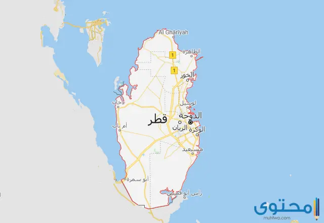 خريطة قطر الجديدة