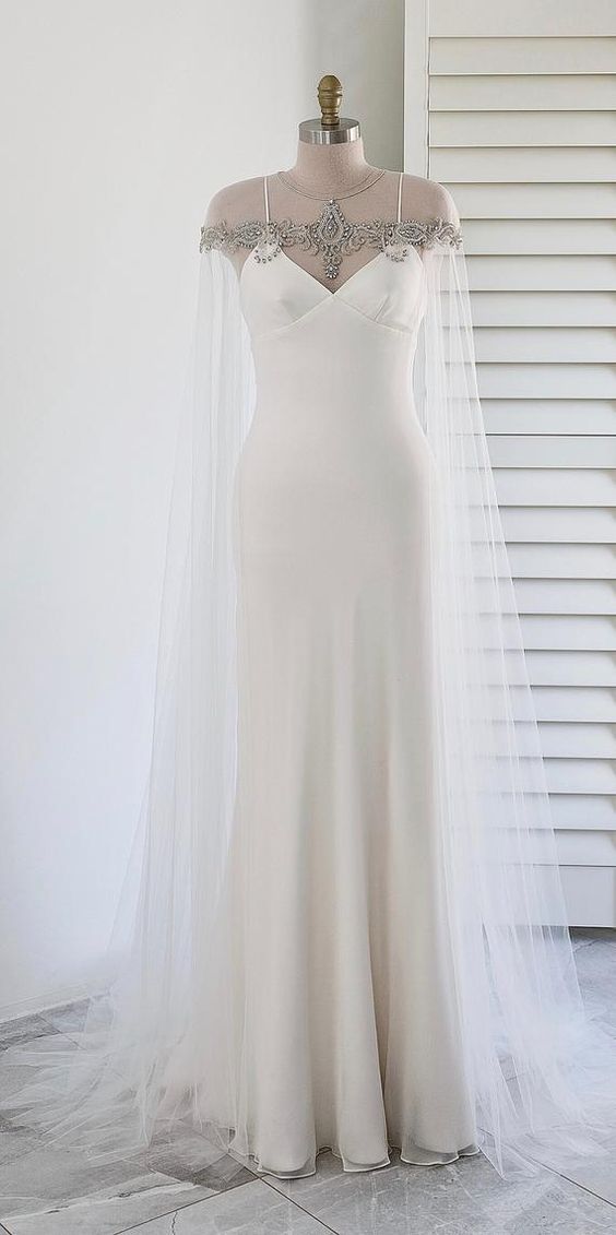 تصاميم فساتين زفاف للأفراح رومانسية تتميز بالفخامة 2024