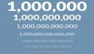 كيف تكتب مليون بالأرقام (1,000,000)