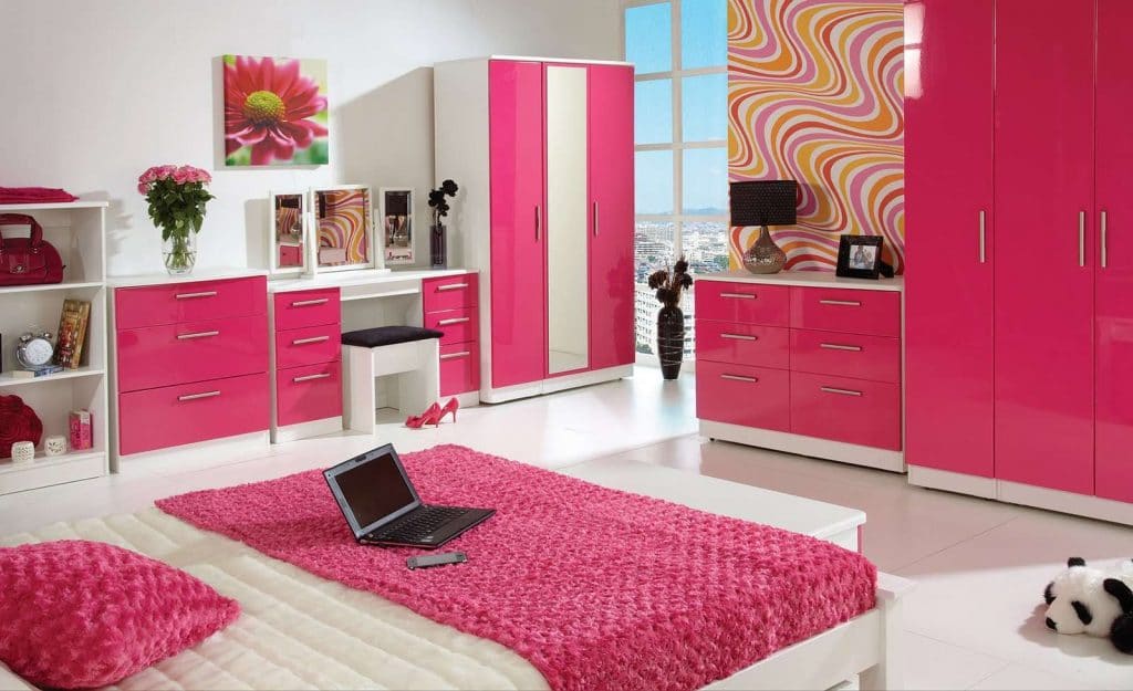 Teenage Bedroom Furniture Pink