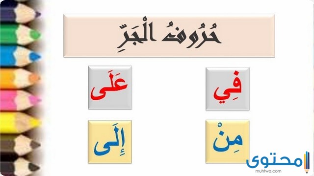 حروف الجر في اللغة العربية