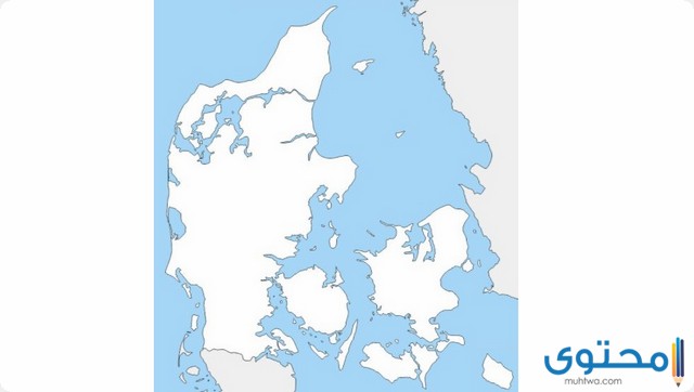خريطة الدنمارك