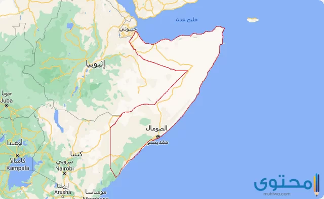 خريطة الصومال بالمدن