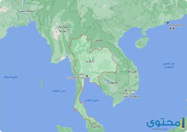 خريطة تايلاند